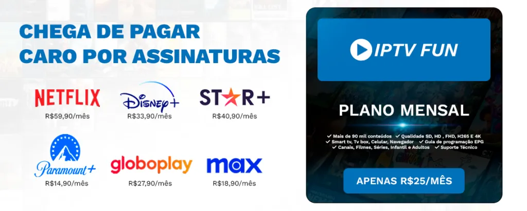 Servidor IPTV transmitindo canais teste iptv gratis